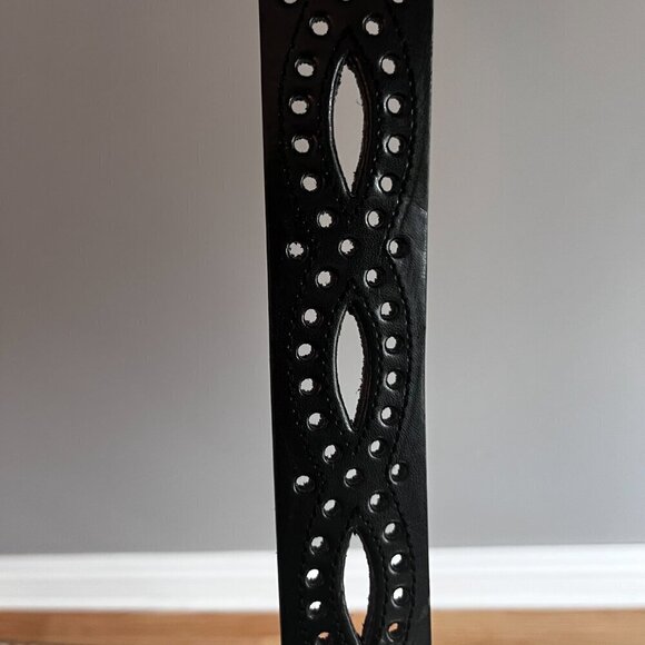 Jules & James Black Belt S/M Leather Black New with Tags - Picture 2 of 9